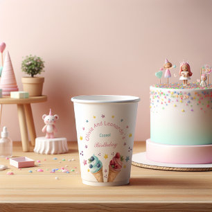 Ice Cream Cool Birthday Party Paper Cups