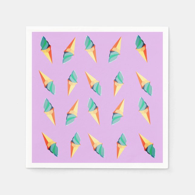 Ice cream coones  paper napkins (Front)
