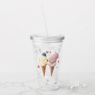 Ice Cream Couple – Love at First Lick Acrylic Tumbler