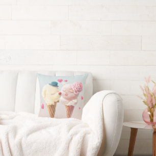 Ice Cream Couple – Love at First Lick Cushion