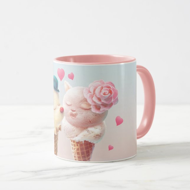 Ice Cream Couple – Love at First Lick Mug (Front Right)