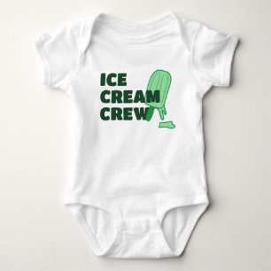 Ice Cream Crew Green Baby Bodysuit