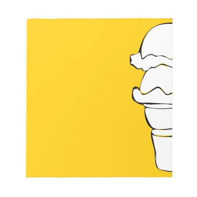 ice cream curls notepad (Front)