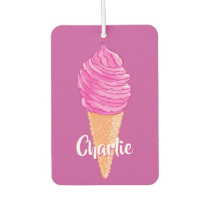 Ice Cream custom name car air freshner Car Air Freshener