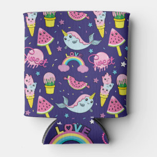 Ice Cream: Cute Seamless Can Cooler