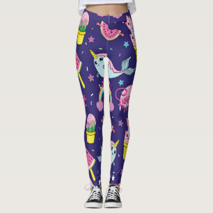 Ice Cream: Cute Seamless Leggings