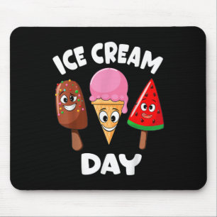 Ice Cream Day Summer Party Ice Cream Maker Kids To Mouse Mat