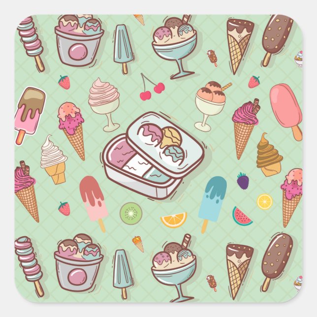 Ice Cream Delight Stickers (Front)