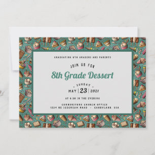 Ice Cream Doodle Graduation Invitation
