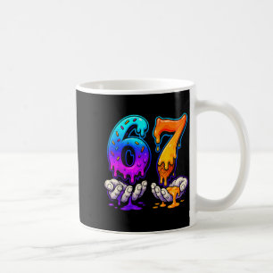 Ice Cream Drip 6 7 Number 67 Six Seven Meme Mens B Coffee Mug