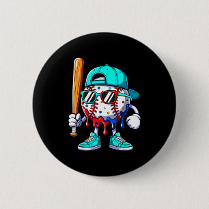 Ice Cream Drip Baseball Sts Baseball Lifestyle Boy 6 Cm Round Badge