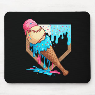 Ice-cream Drip Bysebyll Boys Game Day Home Plate D Mouse Mat