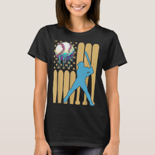 Ice Cream Drip Bysebyll Byt Bysebyll Player 4th Of T-Shirt