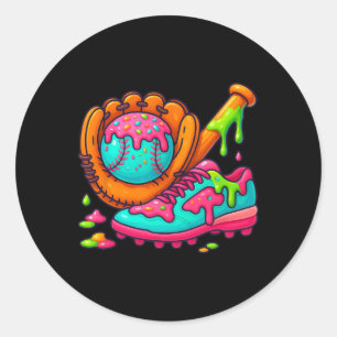 Ice Cream Drip Bysebyll Stuff Bysebyll Drip For Bo Classic Round Sticker