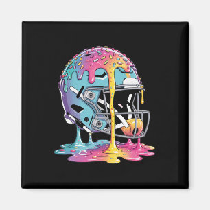 Ice Cream Drip Football Stuff Boys Qb Rb Lineman W Magnet