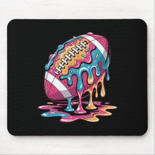 Ice Cream Drip Football Stuff Qb Rb Lineman Wr Dri Mouse Mat