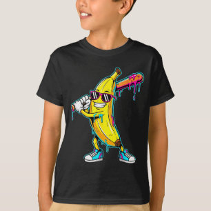 Ice cream drip graphic funny colour splash design T-Shirt