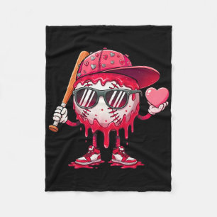 Ice Cream Drip Sell Valentine's Day Spots Sell Dri Fleece Blanket