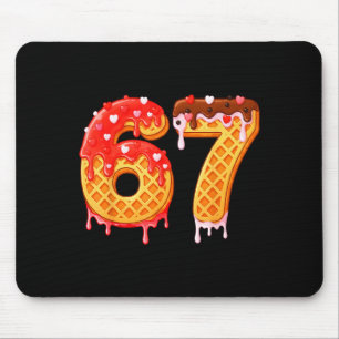 Ice Cream Drip Six Seven 67 Valentines Day For Men Mouse Mat