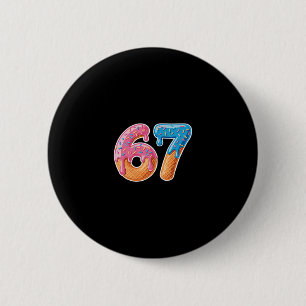 Ice Cream Drip Six Seven 6 7 Meme 67  Cm Round Badge