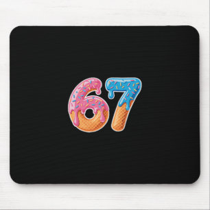 Ice Cream Drip Six Seven 6 7 Meme 67 Mouse Mat