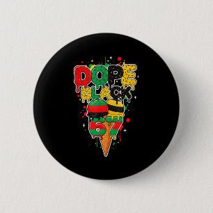 Ice Cream Drip Six Seven Meme 6 7 Black History Mo Cm Round Badge