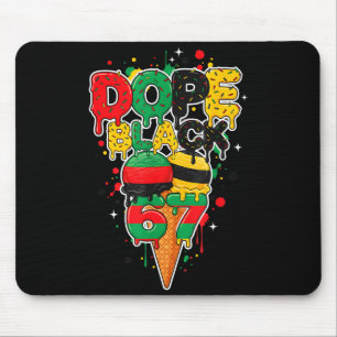 Ice Cream Drip Six Seven Meme 6 7 Black History Mo Mouse Mat