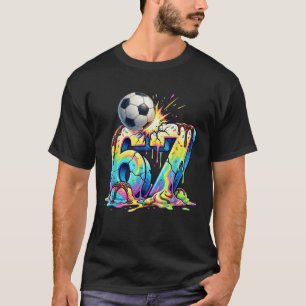 Ice Cream Drip Soccer 67 Six Seven Funny Gen Alpha T-Shirt