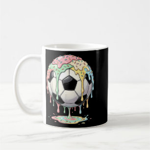 Ice Cream Drip Soccer Ball Boys Girls Soccer Cute Coffee Mug