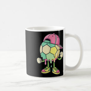 Ice Cream Drip Soccer Sports Soccer Drip For Girls Coffee Mug