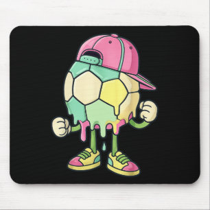 Ice Cream Drip Soccer Sports Soccer Drip For Girls Mouse Mat