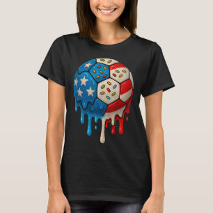 Ice Cream Drip Soccer Stuff 4th Of July Boys Kids T-Shirt