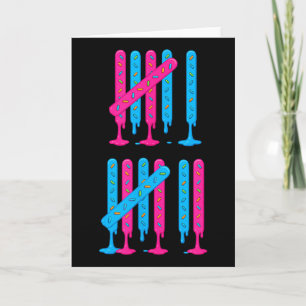 Ice Cream Drip Tally Marks 67 Meme Counting 6 7 Br Card