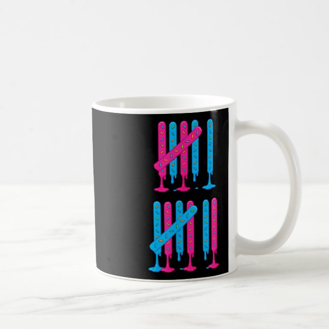 Ice Cream Drip Tally Marks 67 Meme Counting 6 7 Br Coffee Mug (Right)