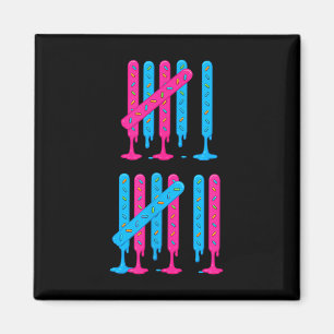 Ice Cream Drip Tally Marks 67 Meme Counting 6 7 Br Magnet