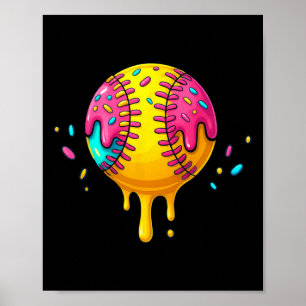 Ice Cream Drip With Sprinkles Softll Drip For Girl Poster