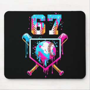 Ice Cream Dripng Boys Baseball Drip Fun 6 7 Six Se Mouse Mat