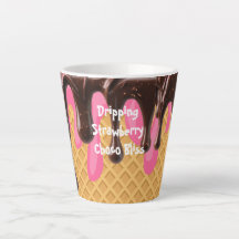 Ice Cream,Dripping Strawberry Choco Bliss