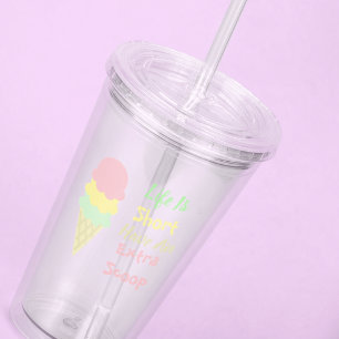 Ice Cream Extra Scoop Acrylic Tumbler