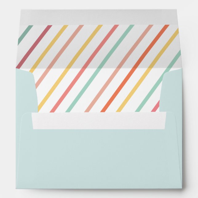 Ice Cream Extravaganza Birthday Party Envelope (Back (Bottom))