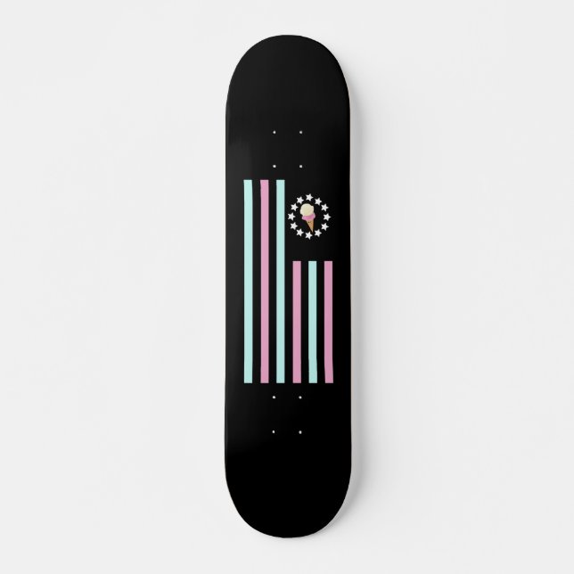 Ice Cream - Flag Skateboard (Front)