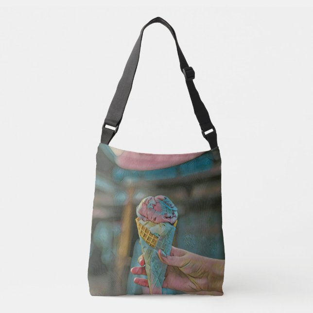 Ice cream flavour crossbody bag (Front)