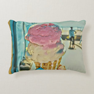Ice cream flavour decorative cushion