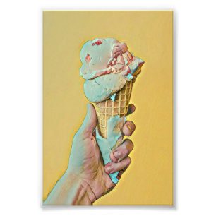 Ice cream flavour photo print