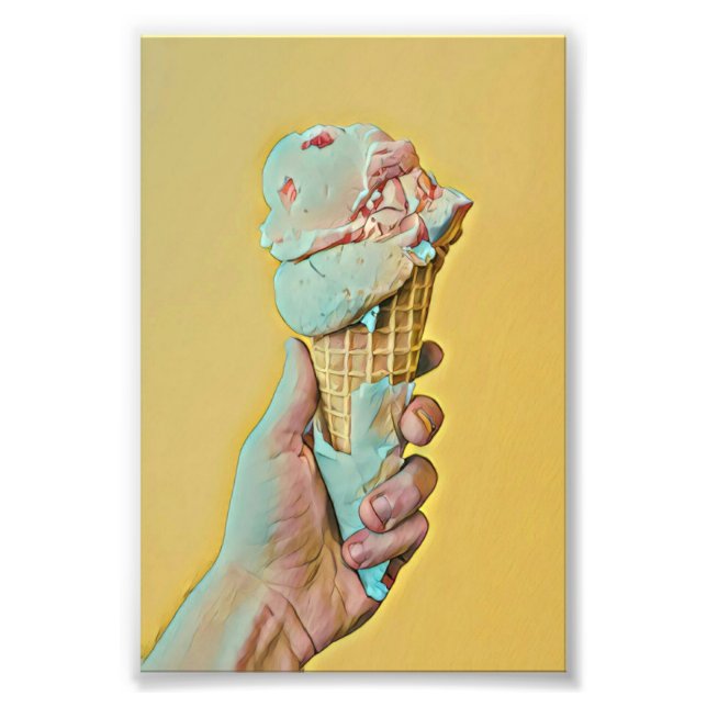 Ice cream flavour photo print (Front)