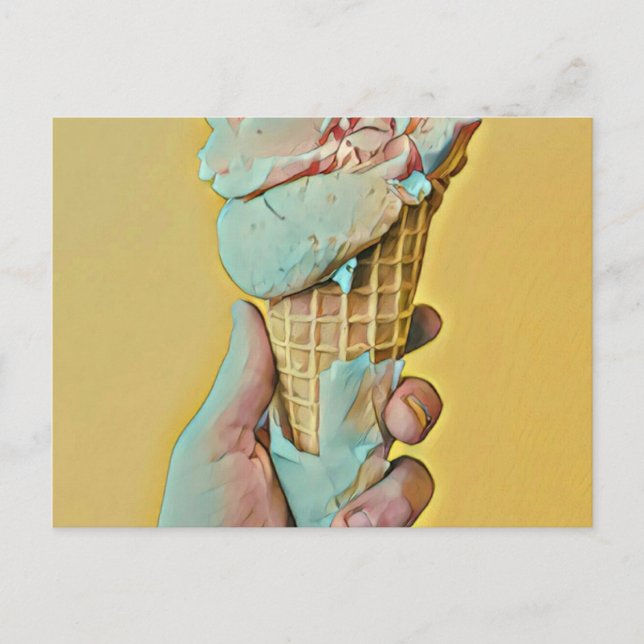 Ice cream flavour postcard (Front)