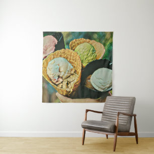 Ice cream flavour tapestry