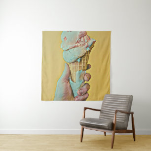 Ice cream flavour tapestry