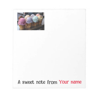 Ice Cream Flight Notepad