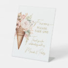 Ice Cream Floral Favours Sign Bridal Shower